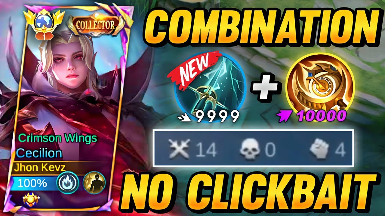 COMBINATION ITEM THAT WILL MAKE YOUR CECILION 100% UNKILLABLE 😈| TOP GLOBAL CECILION BEST BUILD 2024