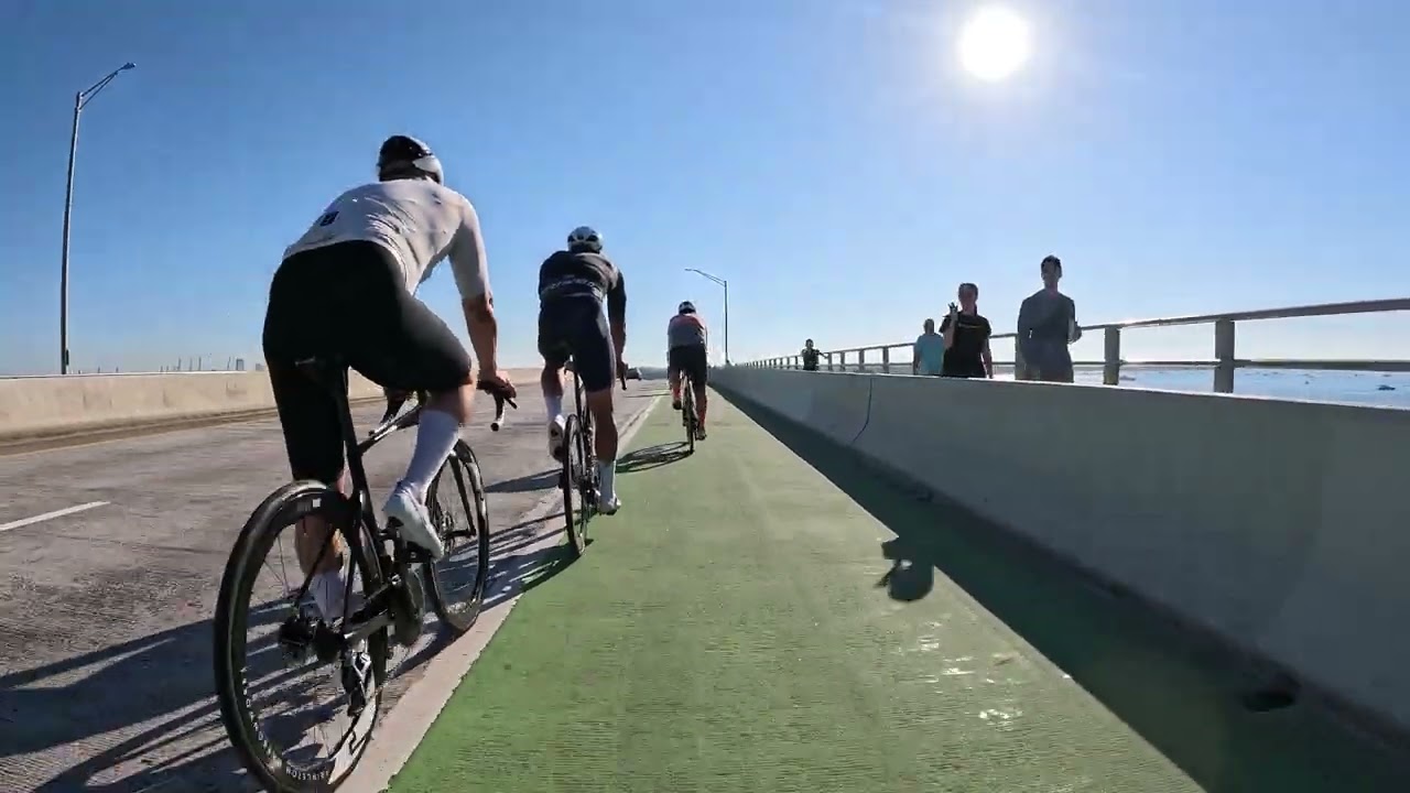 Alcanzo las 40m/h y hago mi mejor marca en el Key Biscayne Bridge (22.9m/h Ave) 