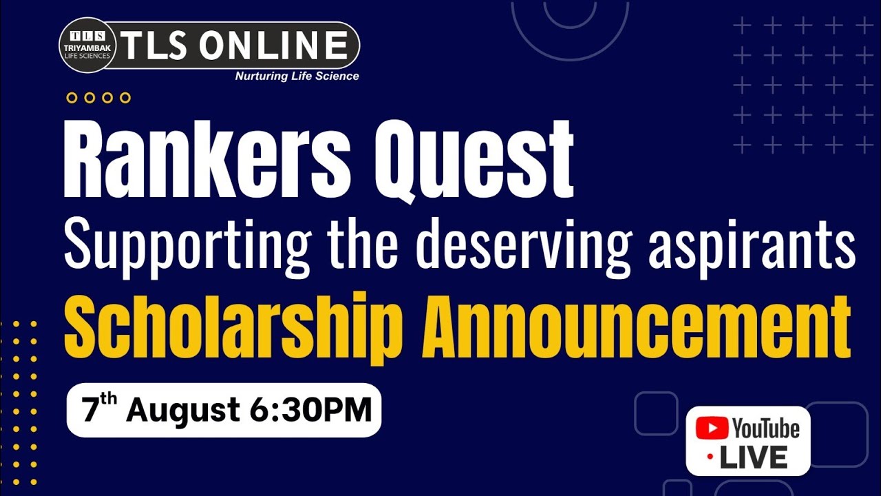 Rankers Quest | Supporting the deserving aspirants |CSIR-NET LIFE SCIENCE| Scholarship Announcement