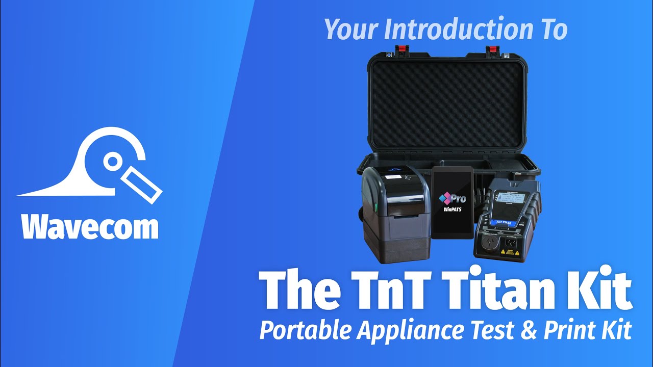 The TnT Titan Kit Portable Appliance Test & Print Kit