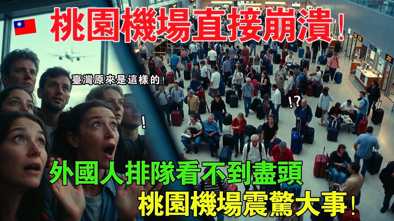 桃園機場入境大亂!一天20萬人飛往台灣...全世界震驚的真正原因