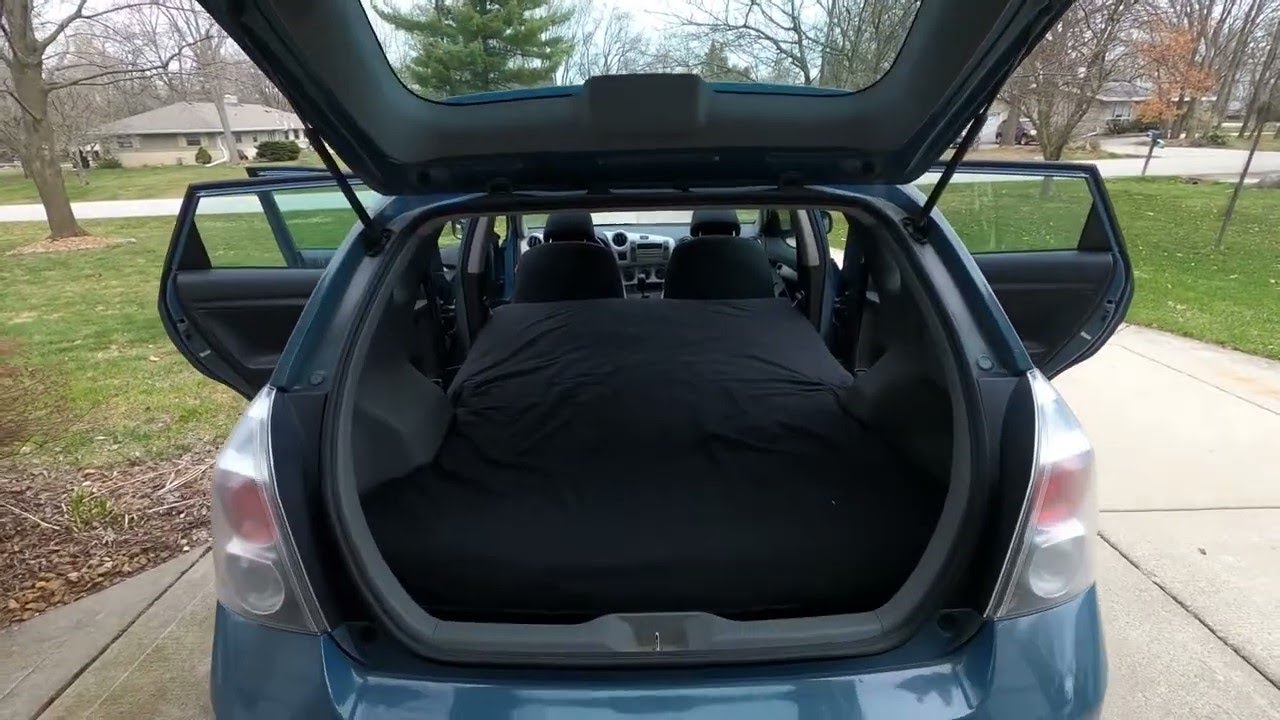 Pontiac Vibe or Toyota Matrix Camping Conversion - Convert a Vibe or Matrix to Sleep In Quickly