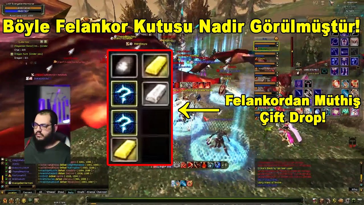 Felankordan En İyi &Ccedil;ift Drobu Aldılar! B&ouml;yle Felankor Kutusu Nadir G&ouml;r&uuml;lm&uuml;şt&uuml;r! | Knight Online