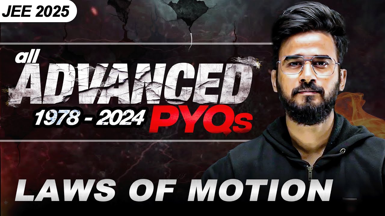 All JEE Advanced LAWS OF MOTION PYQs (1978-2024) | Complete Problem Analysis & Solutions