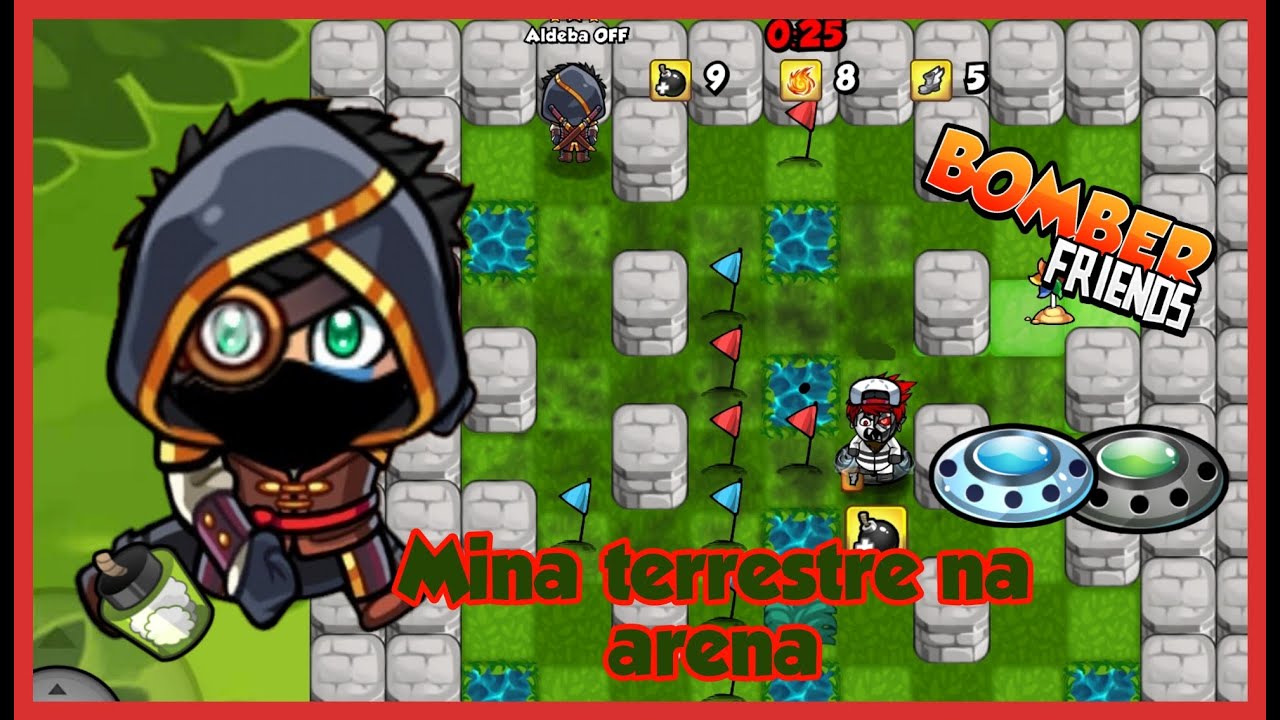 Usei as duas minas terrestres na arena | Bomber Friends