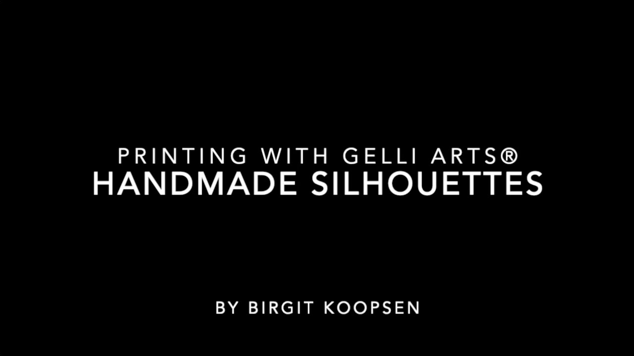 Gel Printing Handcut Silhouettes with Gelli Arts® by Birgit Koopsen