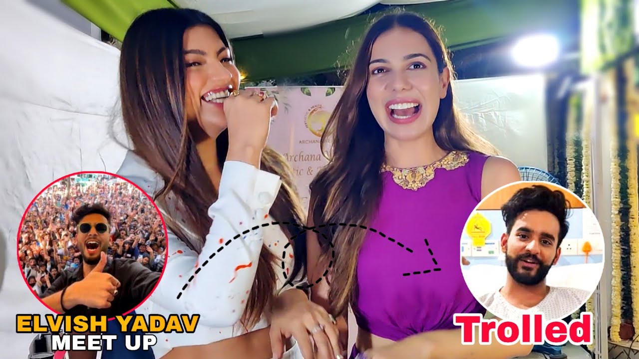 Elvish Yadav Fans Meet Up | Akanksha Puri & Palak Purswani Reaction On Abhishek Malhan Trolled,JAD