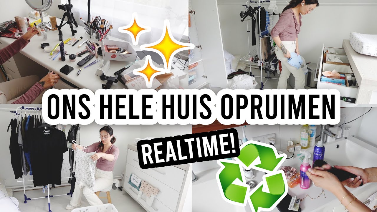 REAL TIME Huis opruimen en schoonmaken! ♻️✨  ShelingCynthia
