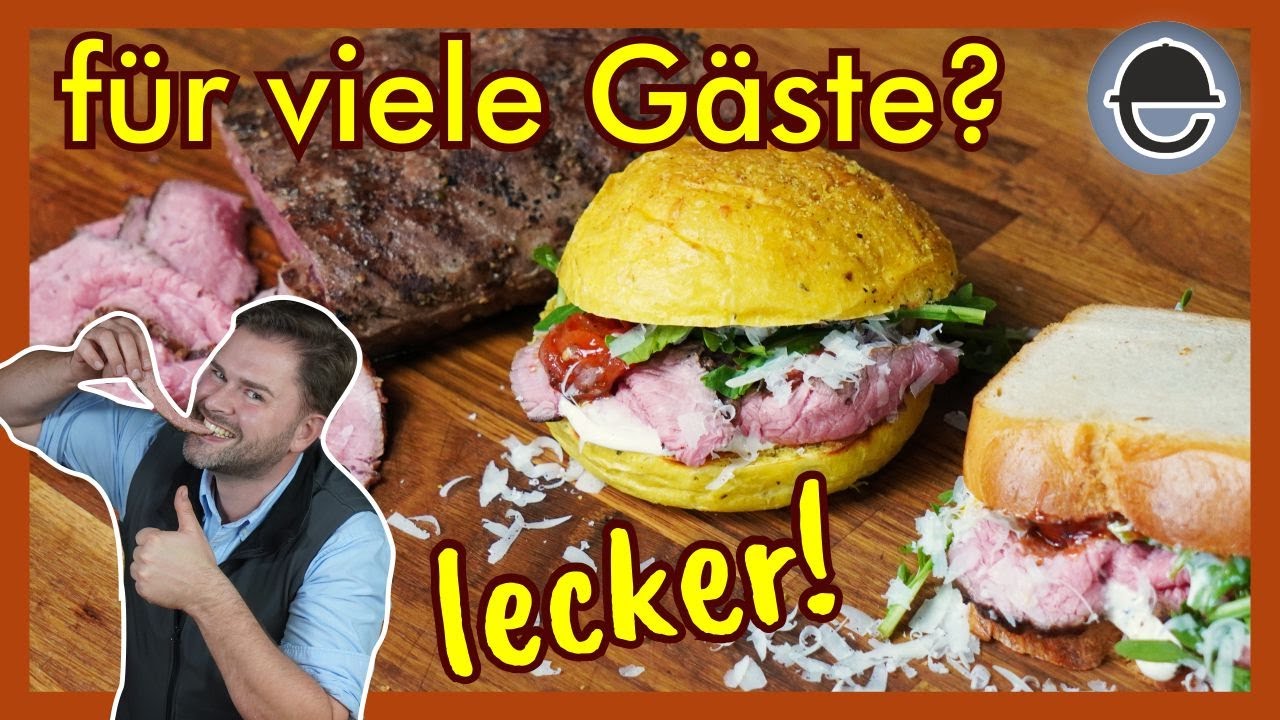 Roastbeef für viele Gäste? Die besten Sandwiches zu Silvester!  / Sousvide Roastbeef / eatventure
