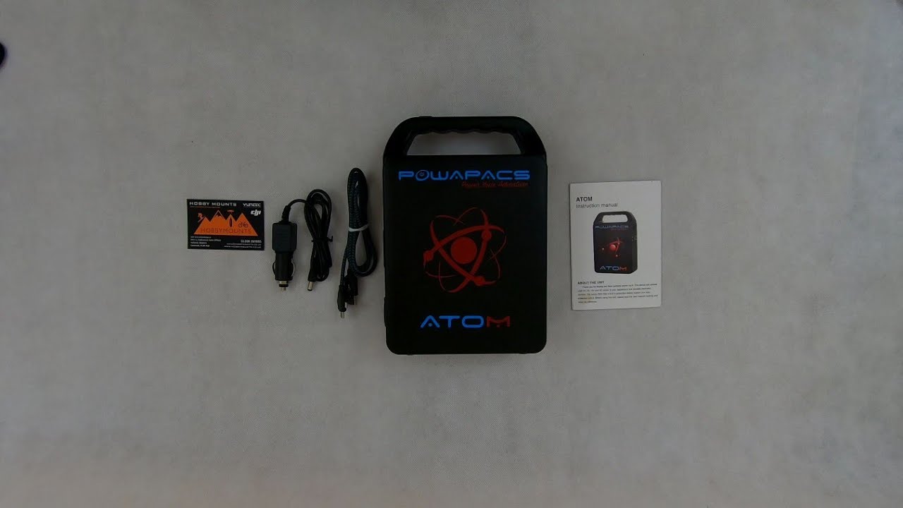 POWAPACS-ATOM 60,000Mah BATTERY PACK, OFF GRID POWER. PORTABLE DRONE CHARGER