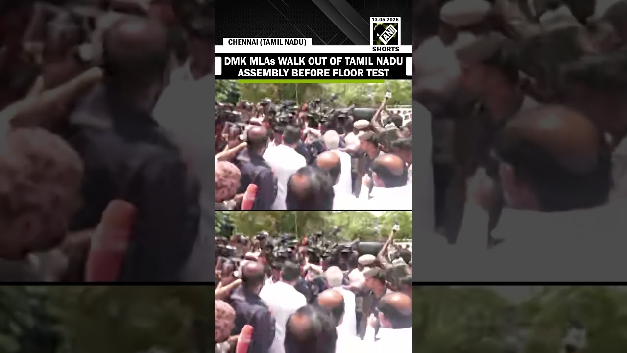 DMK MLAs walk out of Tamil Nadu Assembly before the Floor test of CM Vijay&rsquo;s TVK government