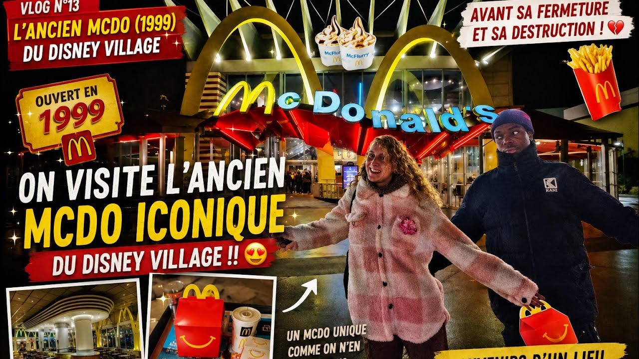 On visite l’ancien McDo de Disney Village (1999) avant qu’il disparaisse ! 😱😭🍔🍟 - VLOG N°13 MCDO DV