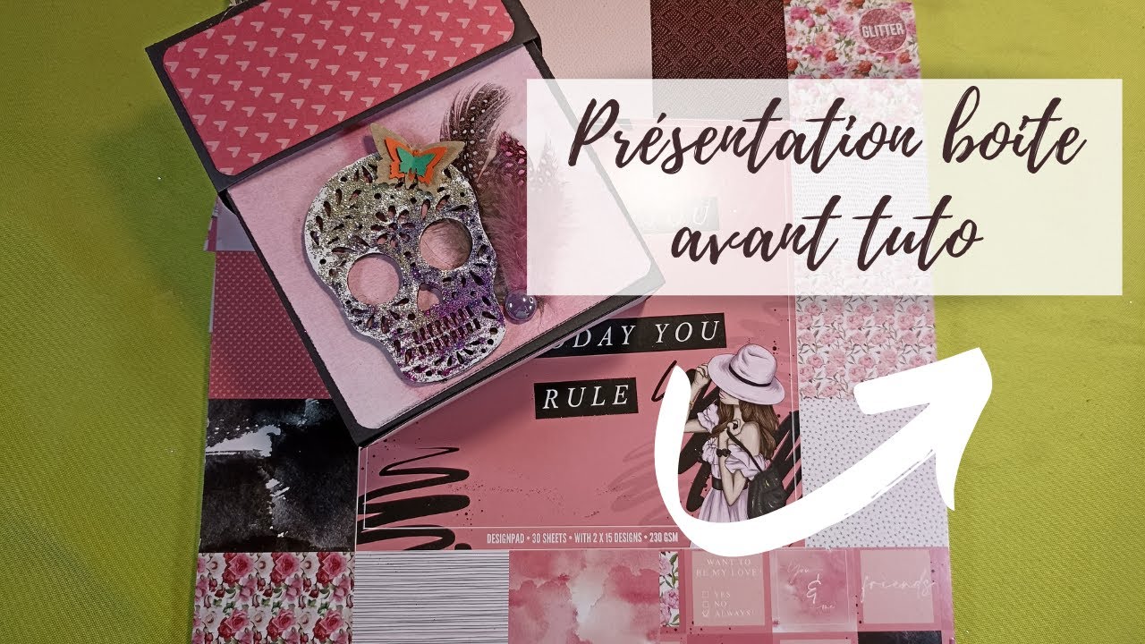 Presentation bo&icirc;te photo action avant tuto #tuto#scrap #action