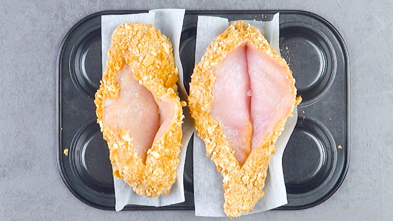 Capovolgi lo stampo per muffin e infilaci 2 tasche croccanti. Geniale questa americanata!
