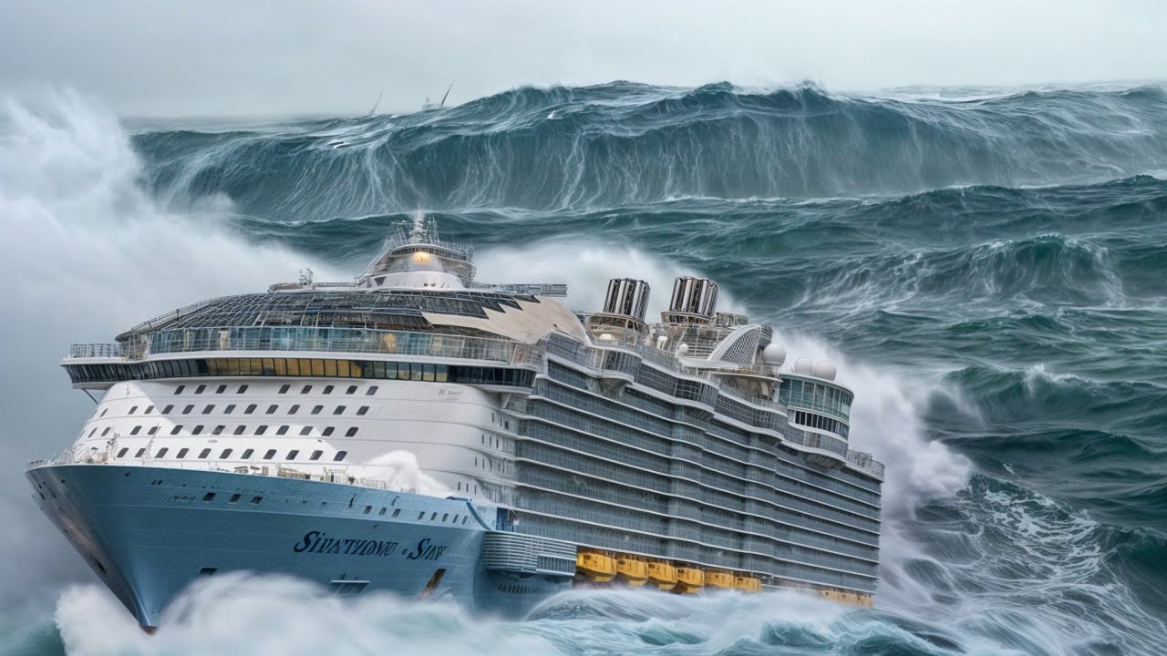 BARCOS ATRAPADOS EN GIGANTESCAS OLAS MONSTRUO