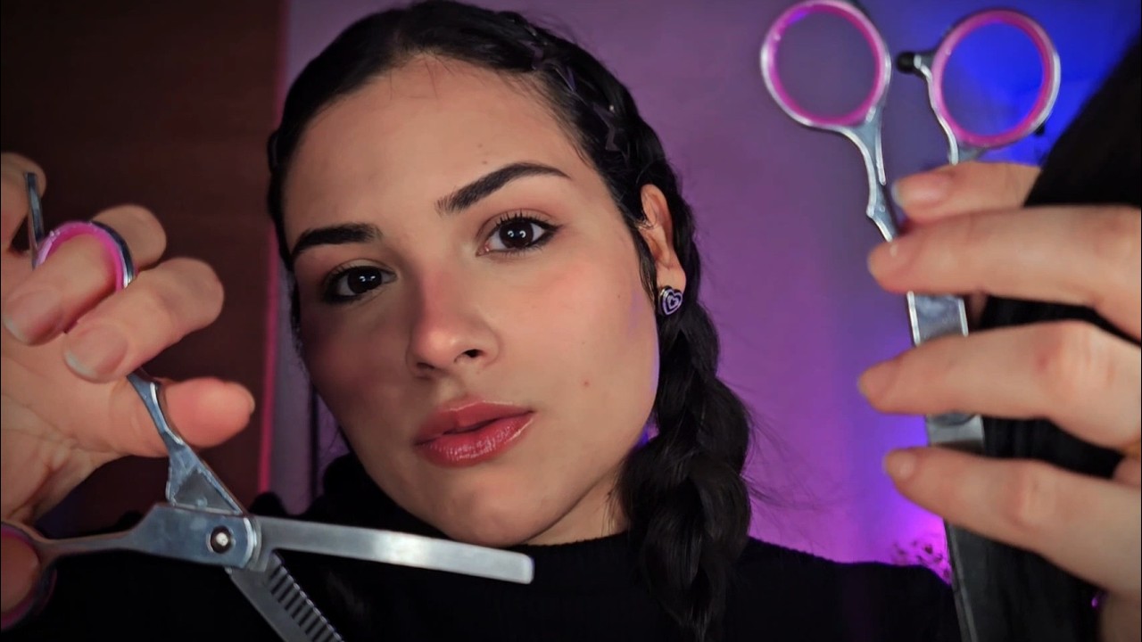 ASMR Cabeleireira Relaxante ✂️ Corte, Escova e Sussurros 💤Roleplay