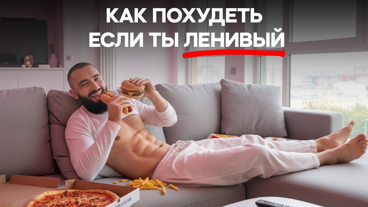КАК ПОХУДЕТЬ ЕСЛИ ТЫ ЛЕНИВЫЙ. -20кг жира за 4 месяца (просто повтори)
