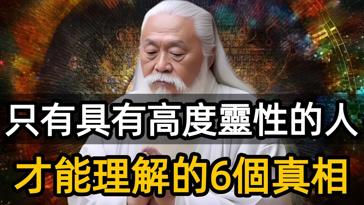 只有具有高度靈性的人才能理解的六個真理。#覺醒