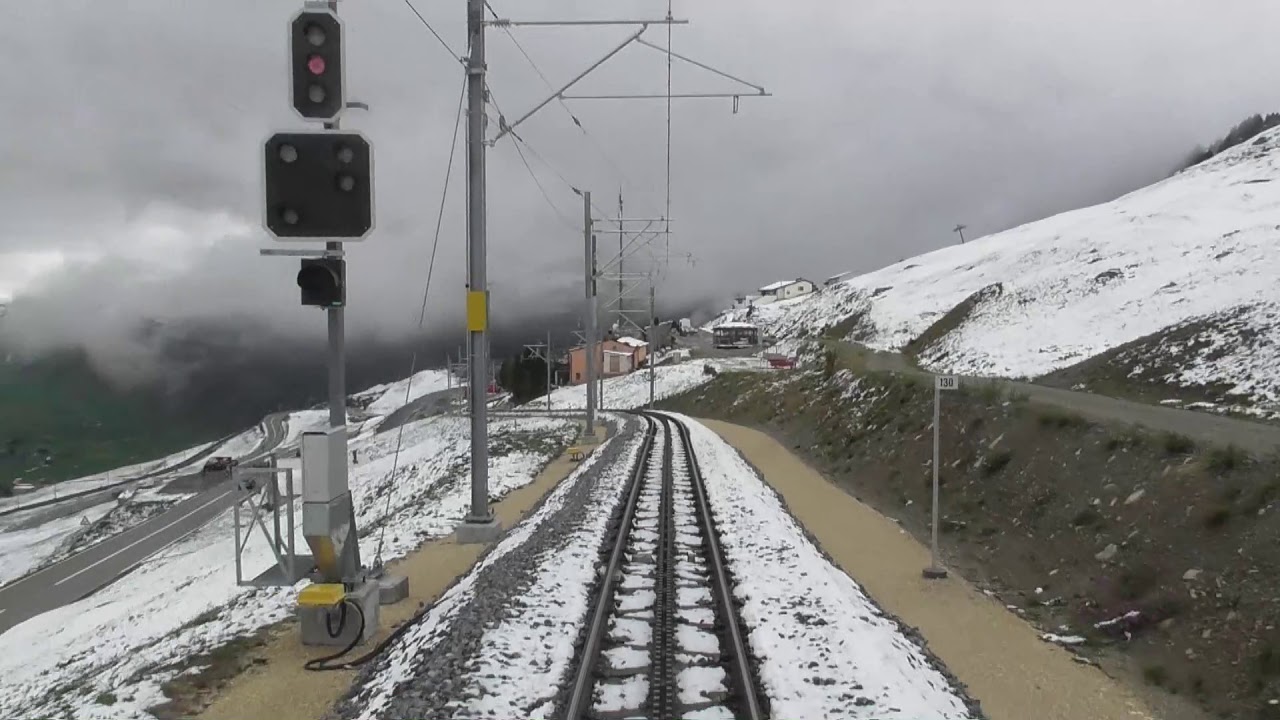 MGB railway: Andermatt - Oberalppass - Disentis (Switzerland, 6 September 2019) (1/2)
