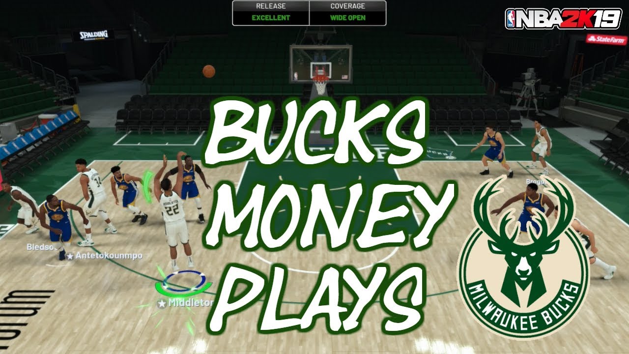 5 Bucks Money Plays In NBA 2K19 | Double Screens, Open 3's, And Easy Dunks