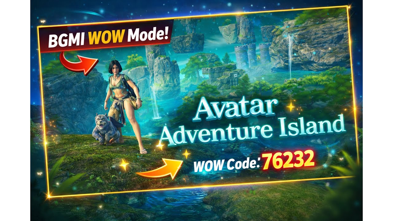 Avatar Adventure Island 🌴🔥 | WOW Code 76232 | Hardest Parkour Challenge 😱 | BGMI WOW Mode | #bgmi 