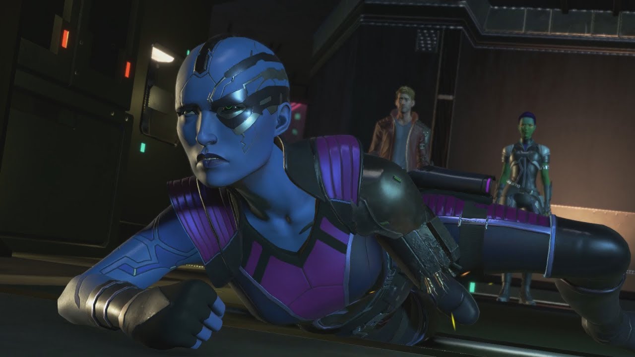 GUARDIANS OF THE GALAXY Telltale Episode 2 All Nebula Fight Scenes