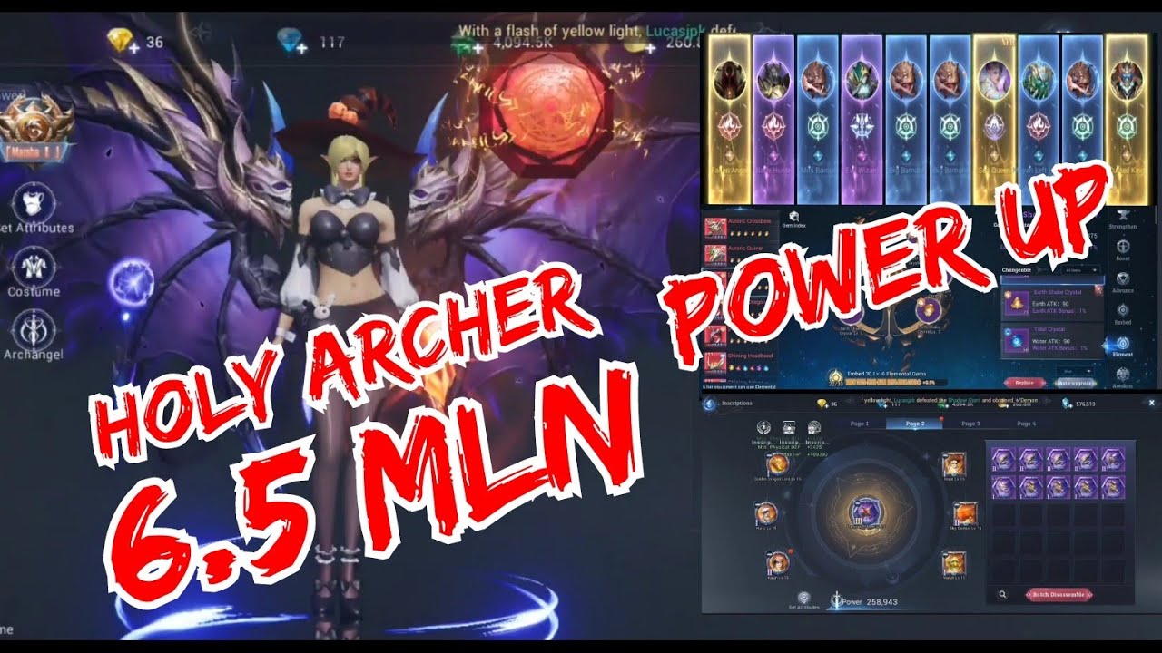 MU Origin 3 Holy Archer 6.5 Mln CP - Increasing Power
