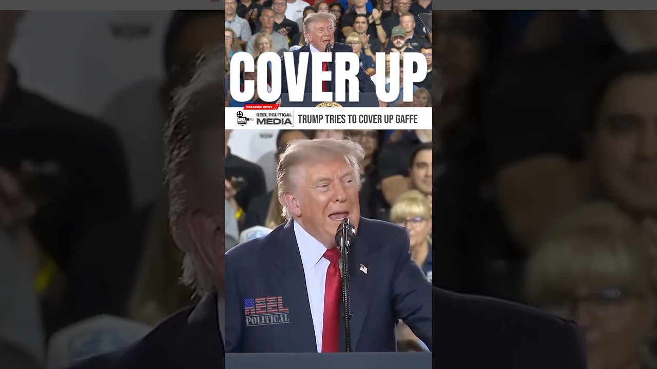 Пытался ли Трамп оправдать свою оговорку во время выступления нелепой историей? #трамп #выступлен...