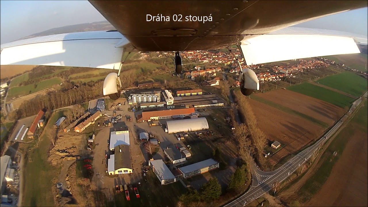 2019-03-23 První přistání v Bořitově (LKBORI). My first landing at Boritov.