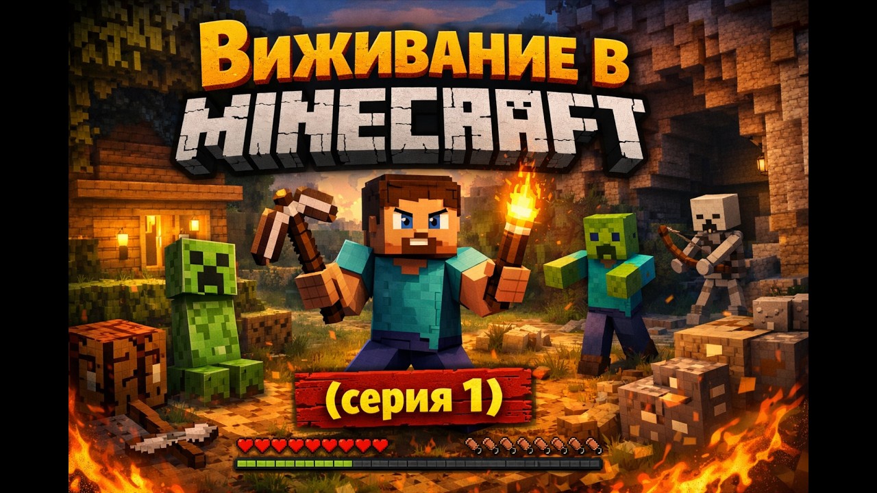 Виживание в Minecraft(1серия).