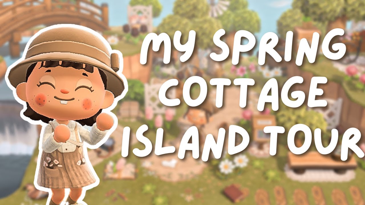 my completed spring cottage core island!!!! // animal crossing new horizons