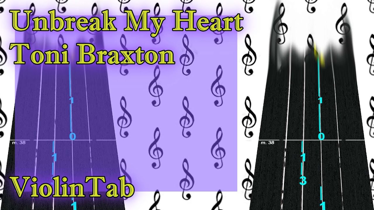 unbreak my heart violintab tutorial #violintab #unbreakmyheart #toni #braxton #vibracaoplay