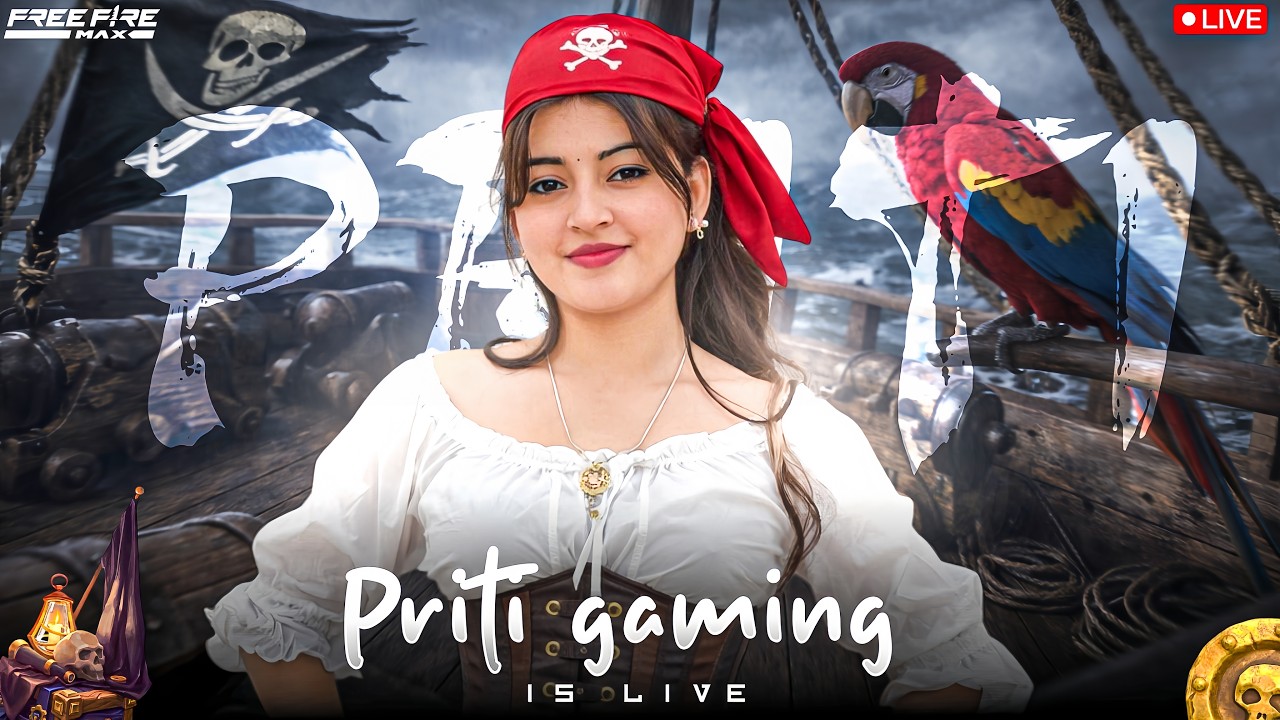 🔴Free Fire Live with Pritigaming | Rank Push & Playing With SUBS #freefire #shortsfeed #shorts #live