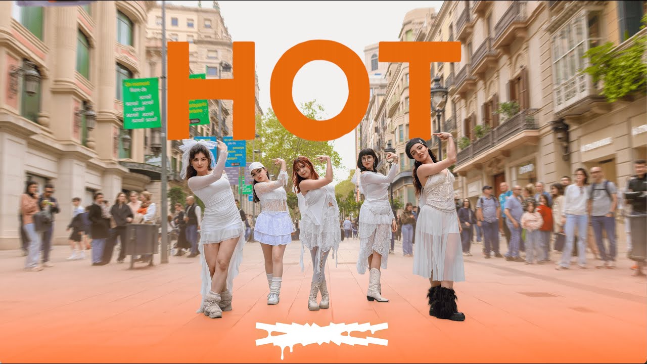 [KPOP DANCE IN PUBLIC] LE SSERAFIM “HOT” ❤️‍🔥 Cover by Insane Effect Minicrew from Barcelona