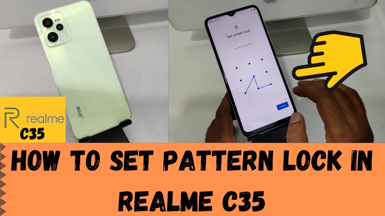 How to Set Pattern Lock in REALME C35| How To Set Screen Lock in Realme C35