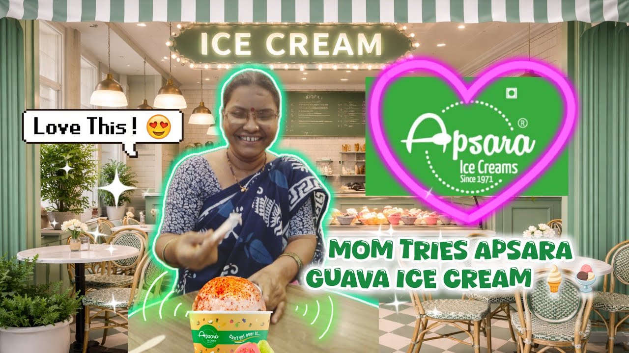 Mom Tries Apsara Guava Ice Cream for the First Time