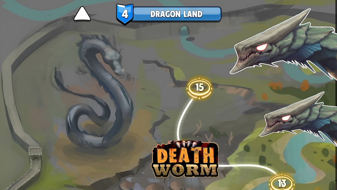 Unlocked NEW Map DRAGON LAND Death Worm Dragon Worm Gameplay