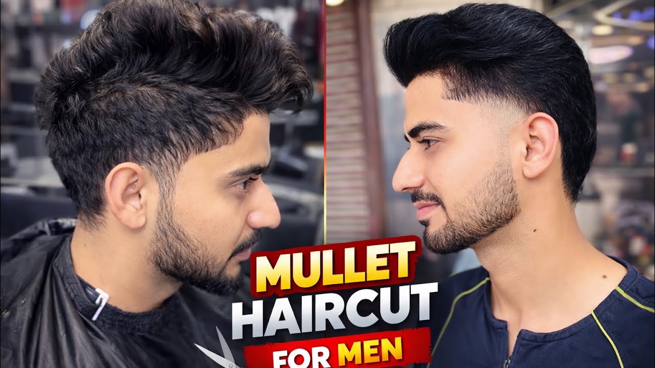 Mullet Haircut 🔥 Complete Transformation