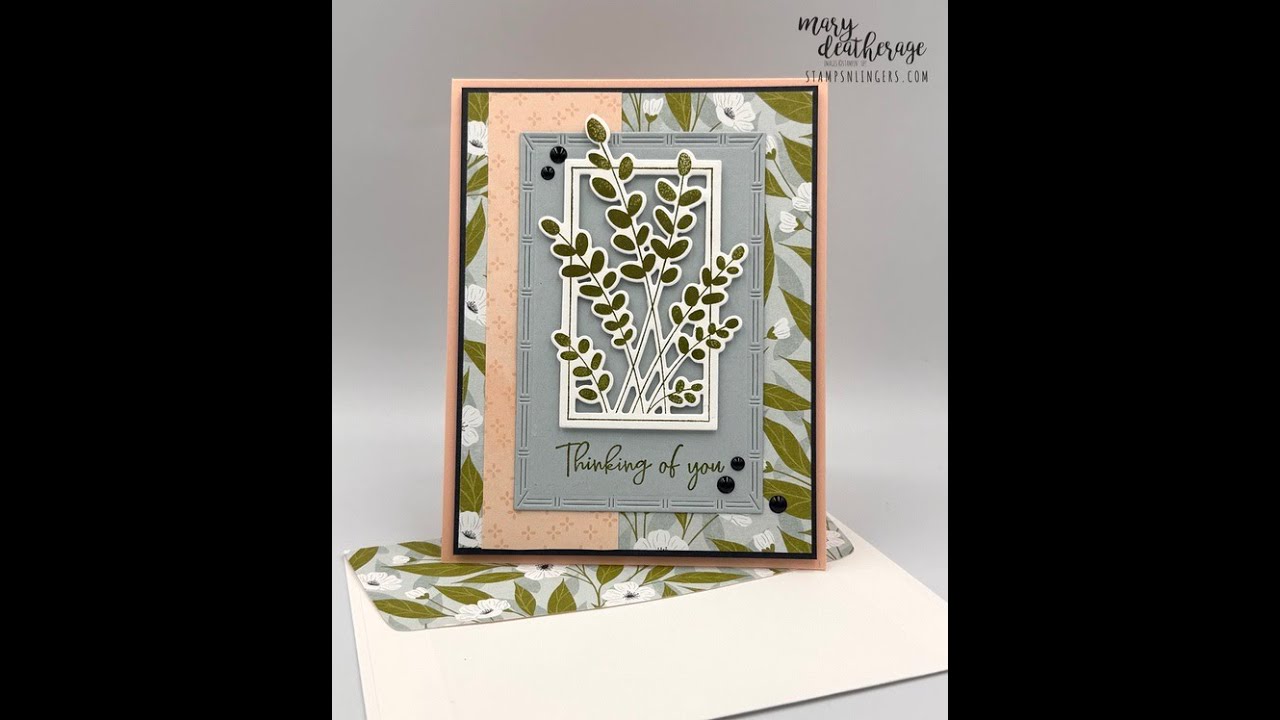 Stampin Up//Дизайн-бумага Lovely Blossoms//Предварительный просмотр//Friendly Foliage//Эксклюзивн...