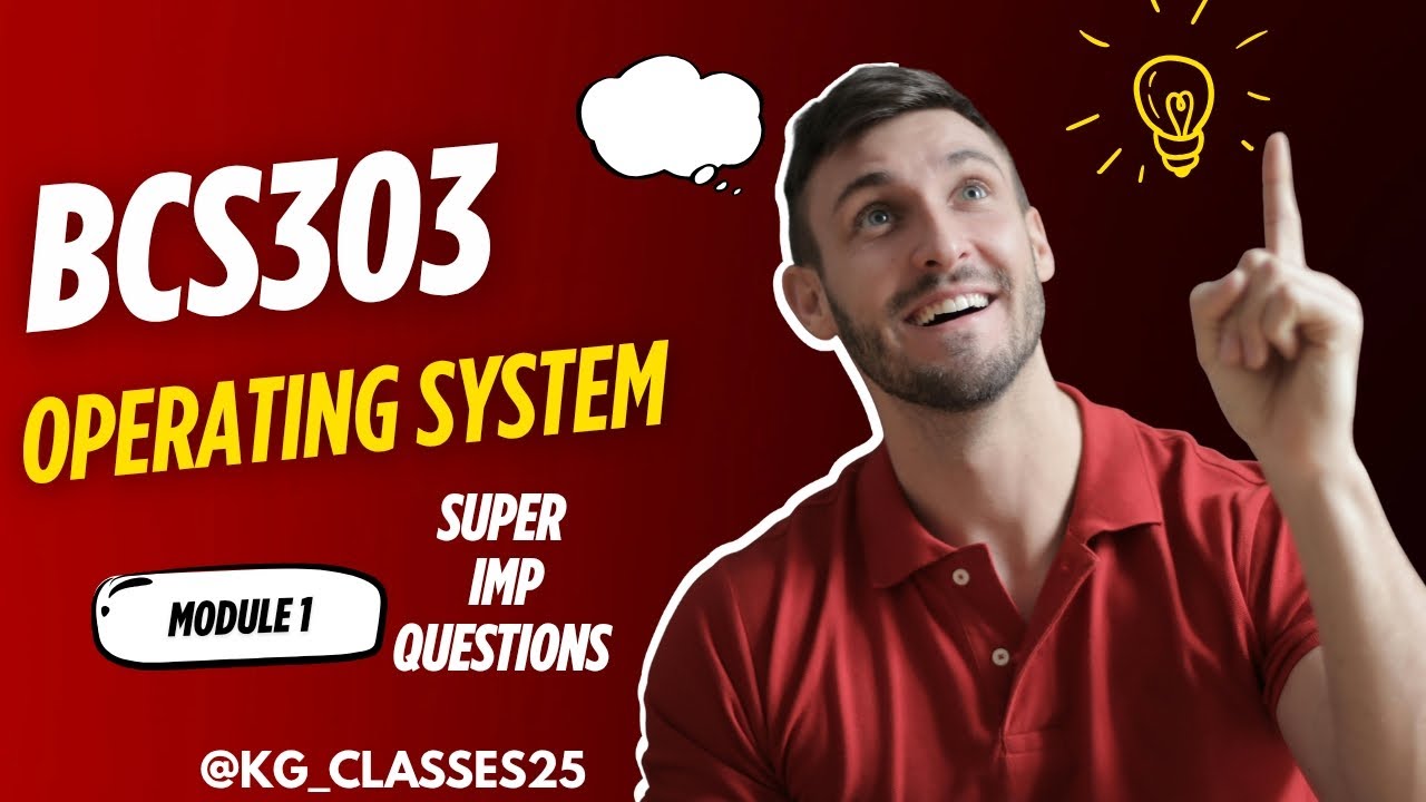 Super imp questions module 1 BCS303 2022 Scheme for CSE  sub Operating System from VTU university 
