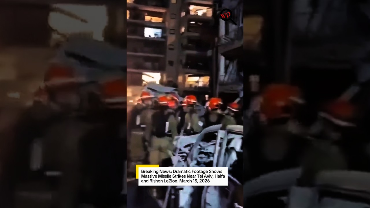 Breaking News: Dramatic Footage Shows Massive Missile Strikes Near Tel Aviv, Haifa and Rishon LeZion