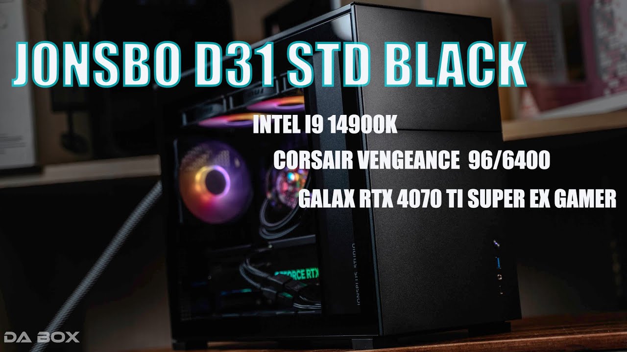 Jonsbo D31 STD Black [PC Build] 14900K+ GALAX GeForce RTX™ 4070 Ti SUPER EX Gamer 1-Click OC