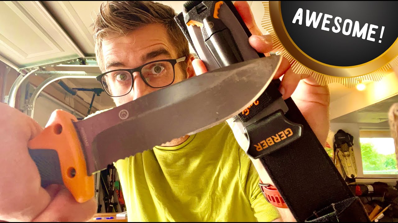 ★★★★★ Thoughtfully designed survival knife from Gerber - Gerber Gear Ultimate Tactical Knife, Orange