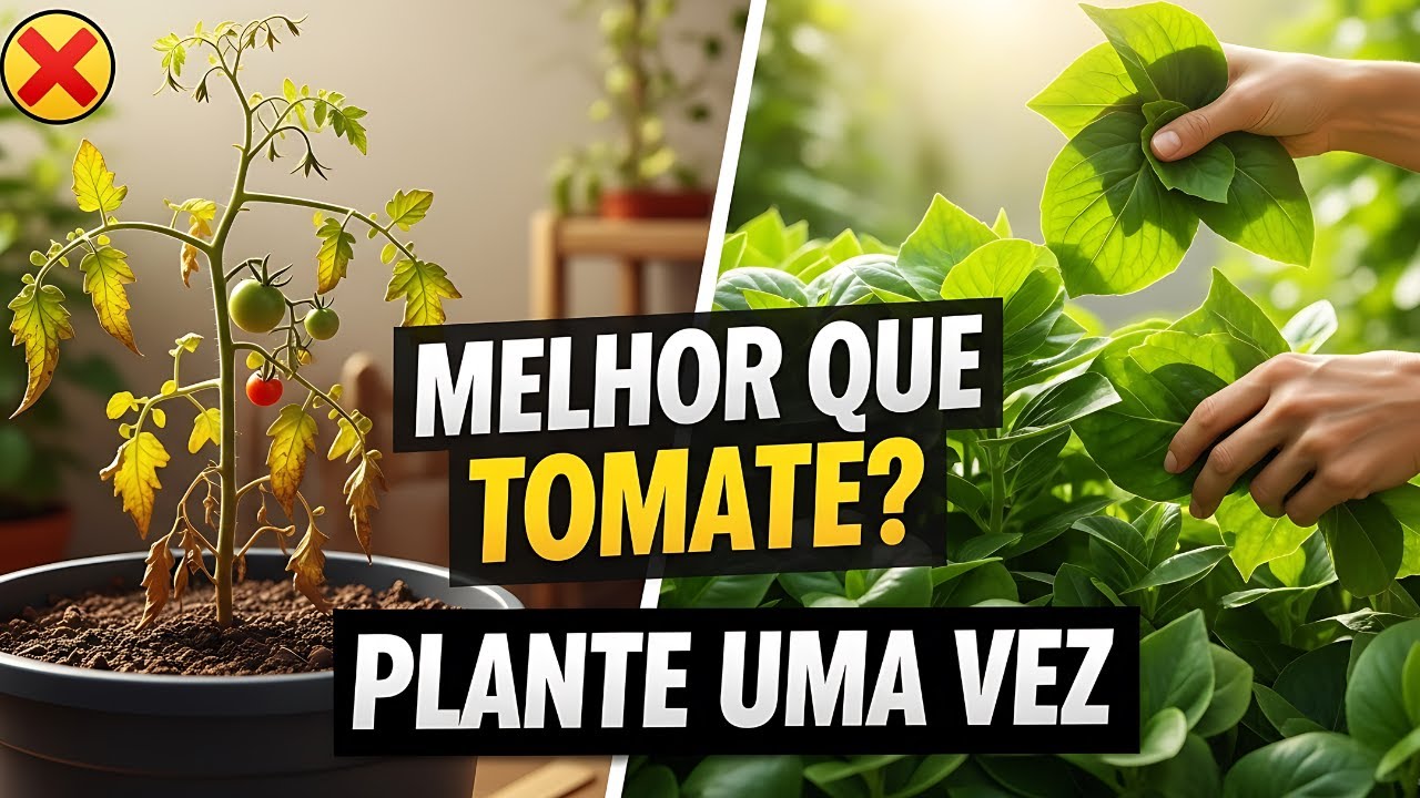 Plante Uma Vez e Colha Por Anos: A Planta Brasileira Que Faz o Tomate Parecer Perda de Tempo