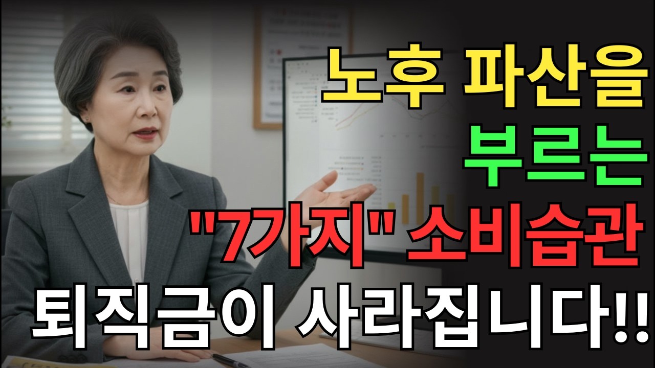 이 7가지 소비 습관이 노후 파산을 부릅니다! 가난한 사람들의 7가지 공통 소비습관  연