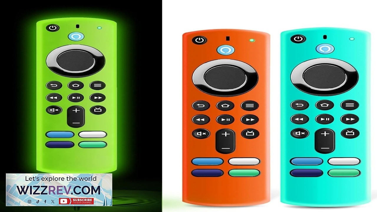 (3 шт.) Чехол для пульта Fire Stick Wevove для голосового пульта Alexa 3-го поколения