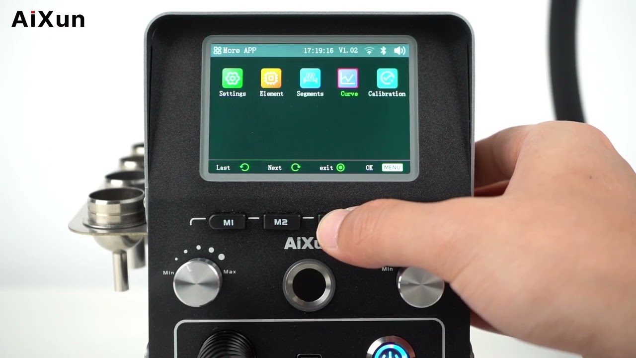 AiXun H314 1400W Smart Hot Air Gun Rework Station Operation Guide