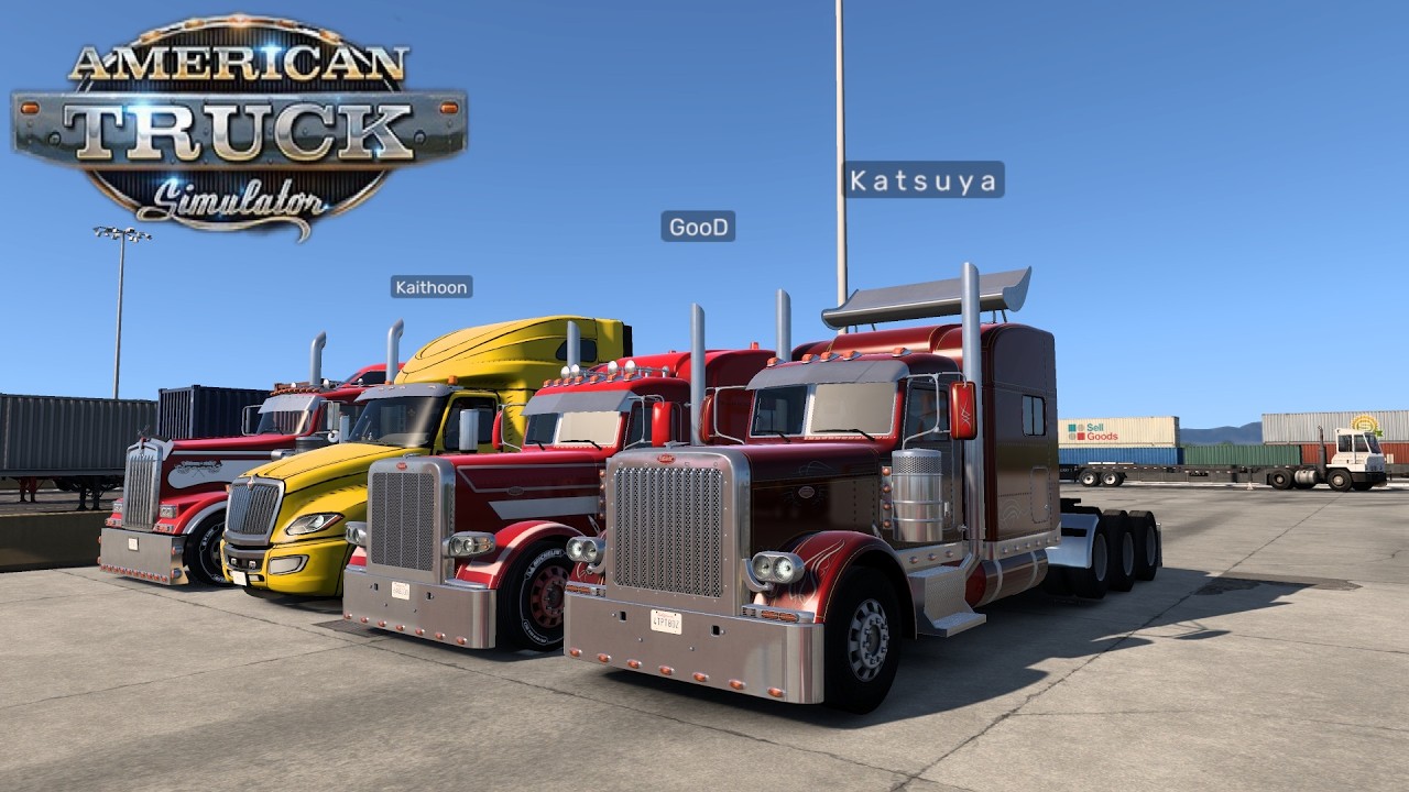 American Truck Simulator ไทย มาขับรถบรรทุกอเมริกากัน ใช้หาง Lowboy 9 เพลา ยาวสุด #ats #live