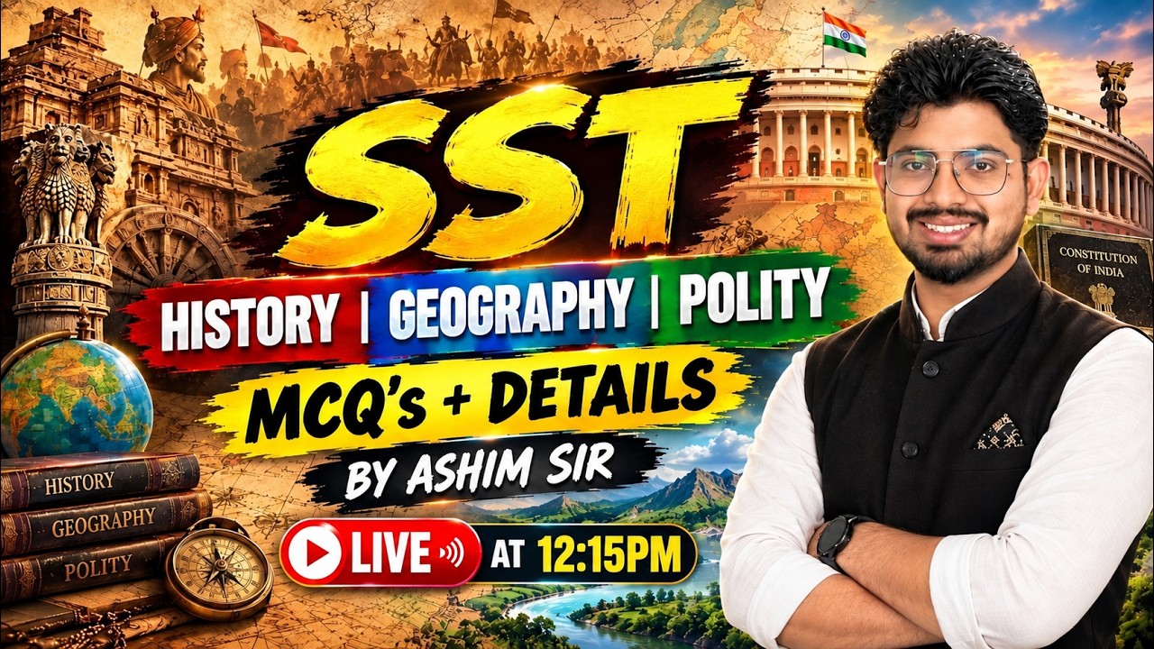 ETT Cadre 2026 | ETT Cadre SST MCQs + Detailed Concepts | SST By Ashim Sir