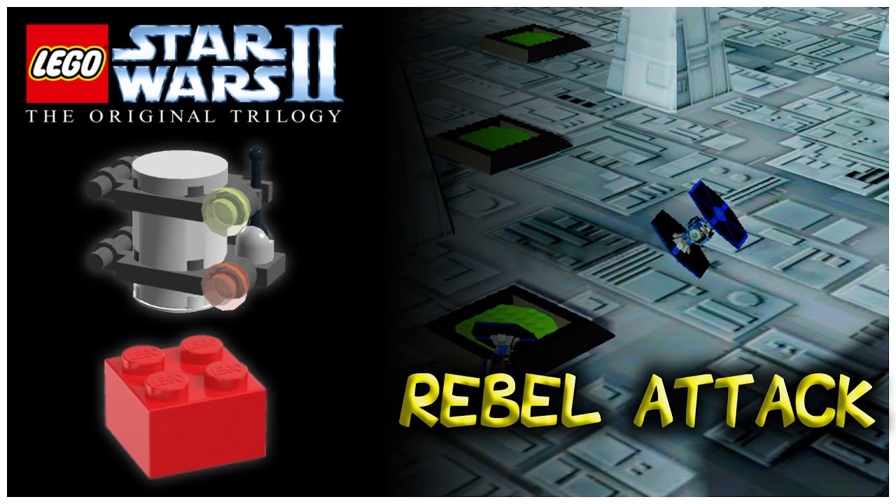 LEGO Star Wars II: Оригинальная трилогия | REBEL ATTACK &mdash; мини-наборы и красный силовой кубик